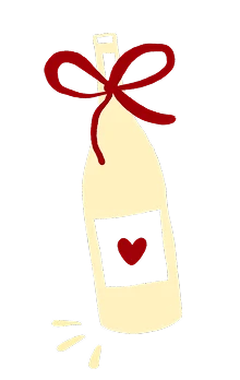 Bouteille de vin illustration
